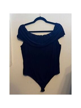 Navy Blue Off Shoulder Bodysuit | ee:some | Large #9